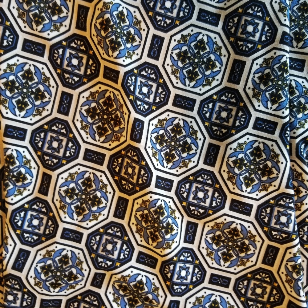 Pretty blue and white slip skirt, size large